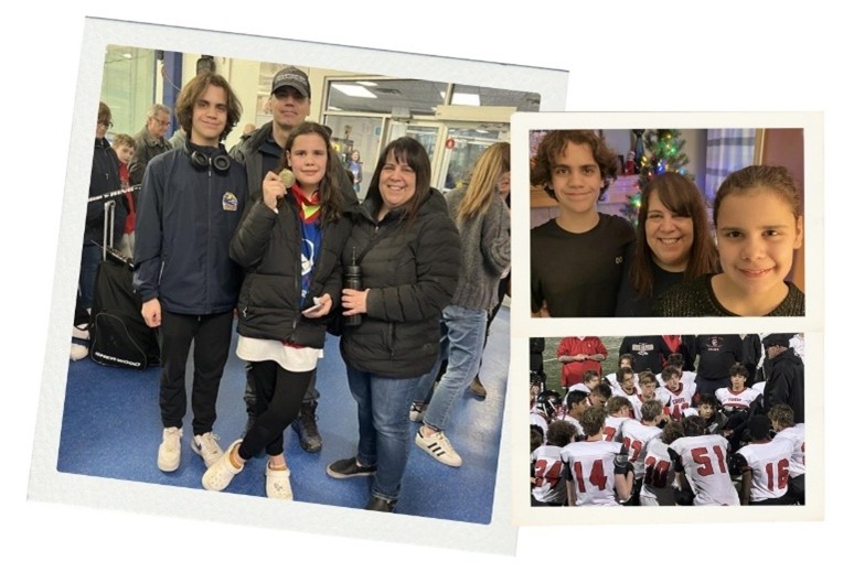 two polaroid photos side by side