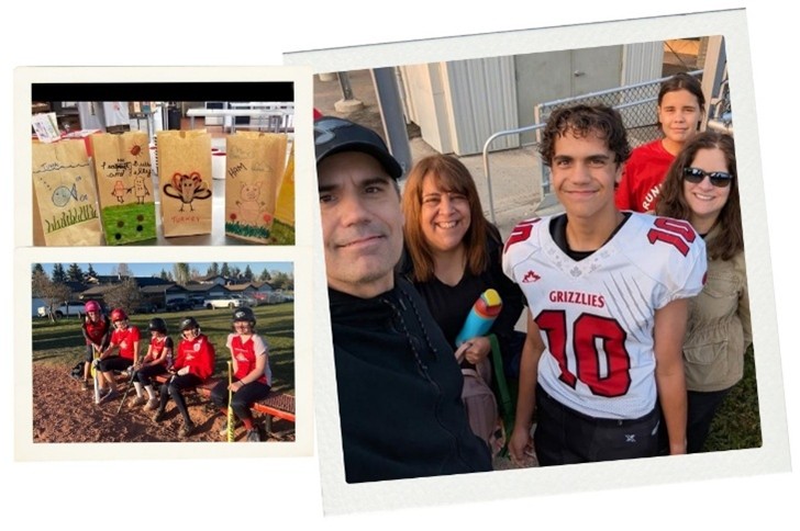 two polaroid photos side by side