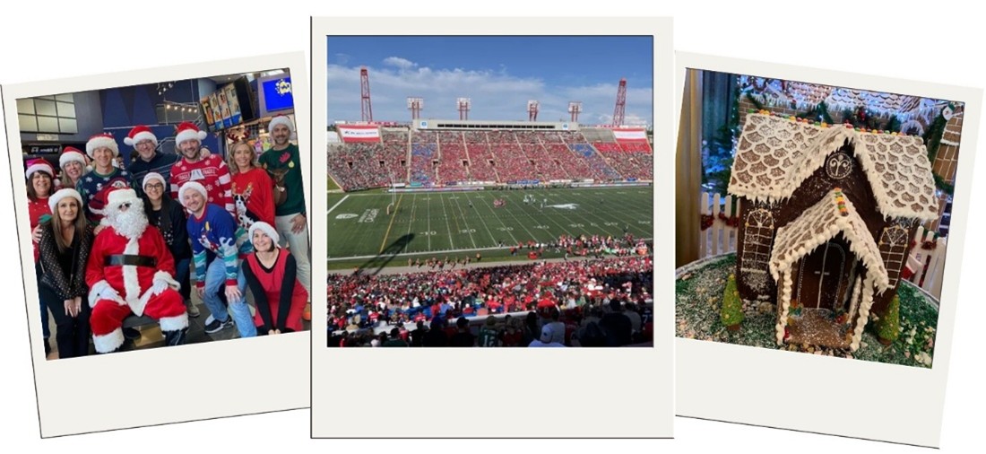 Three polaroid photos side by side