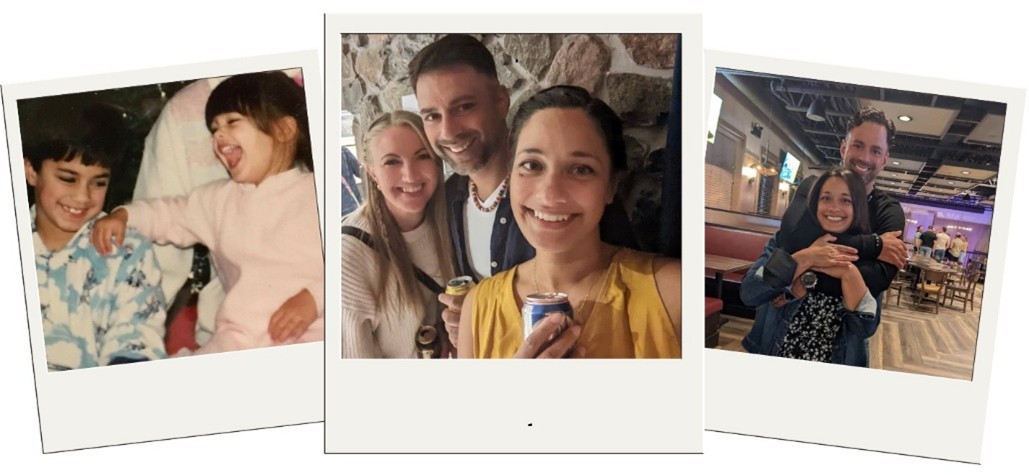 Three Polaroids side by side