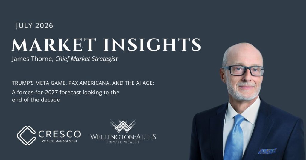 Photo of James Thorne with text "Market Insights"