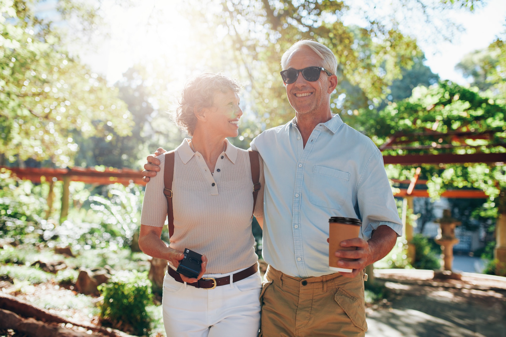 Senior couple on a vacation