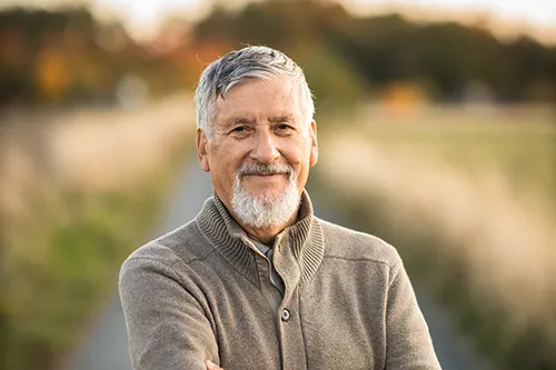 Stock photo of a man smiling