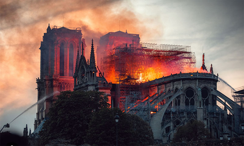 Notre Dame on Fire