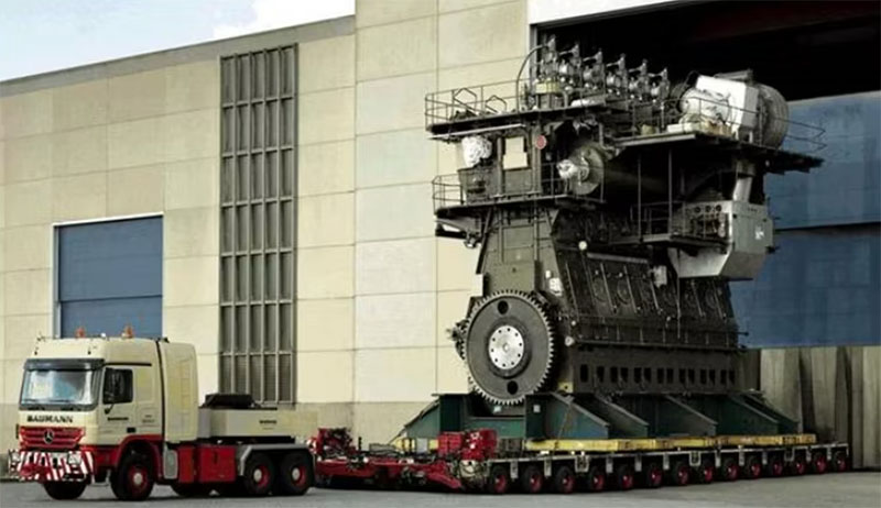 largest diesel maritime engine