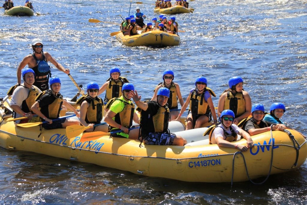 Evans Family White Water Rafting with OWL Rafting