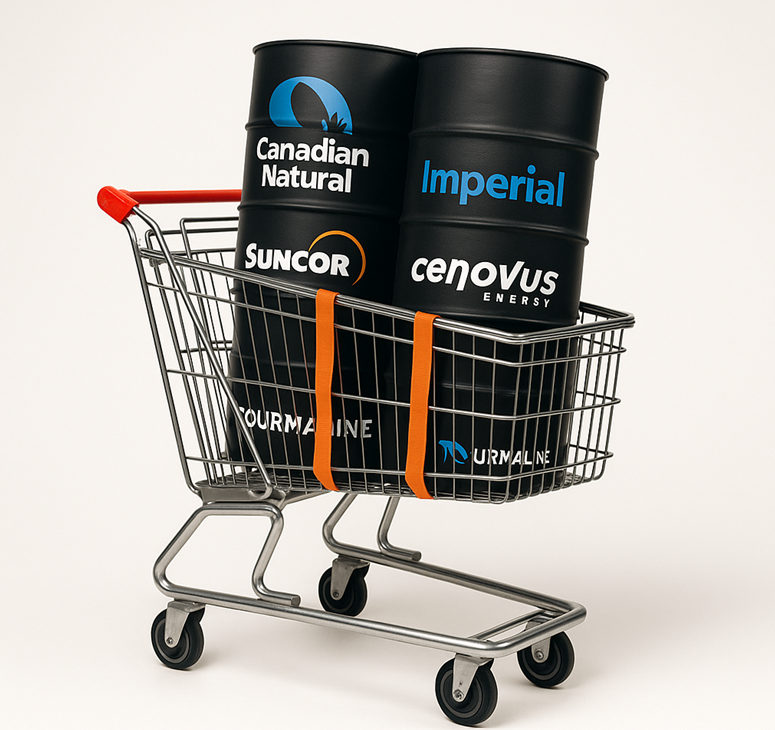 Shopping cat with energy companies