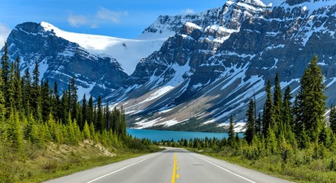 Road trip through the Rockies in Canada