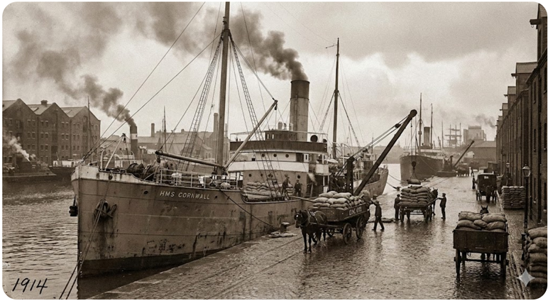 old ships in harbour