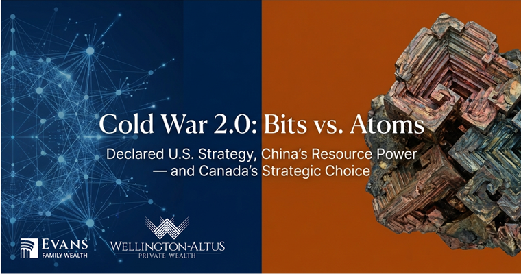 Graphic depicting Cold War 2.0: Bits vs. Atoms