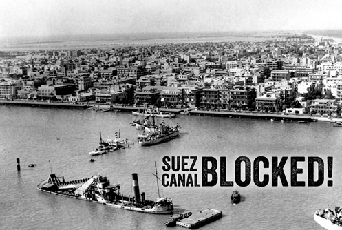 Blocked Suez Canal