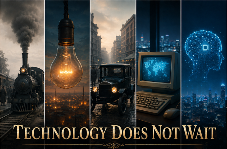 Technology Does Not Wait Infographic