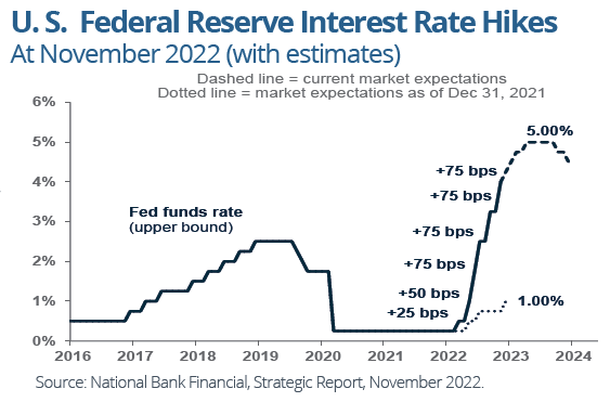 U. S. Federal Reserve Interest Rate Hikes