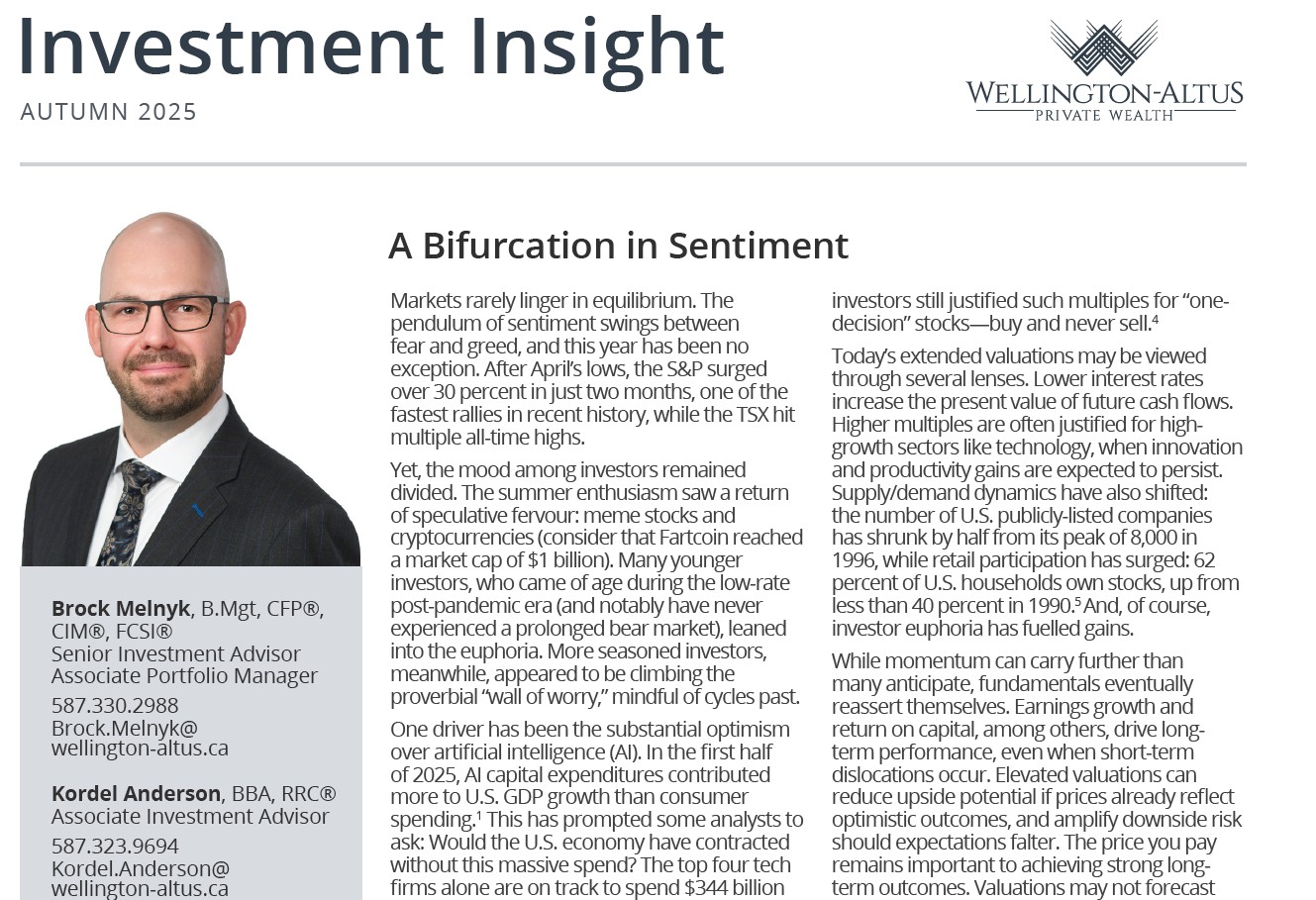 Investment insights fall 2025
