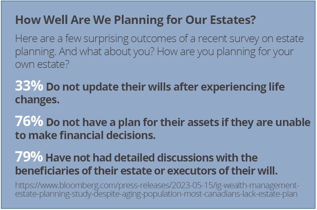 How Well Are We Planning for Our Estates