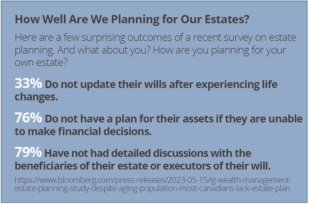 How Well Are We Planning for Our Estates